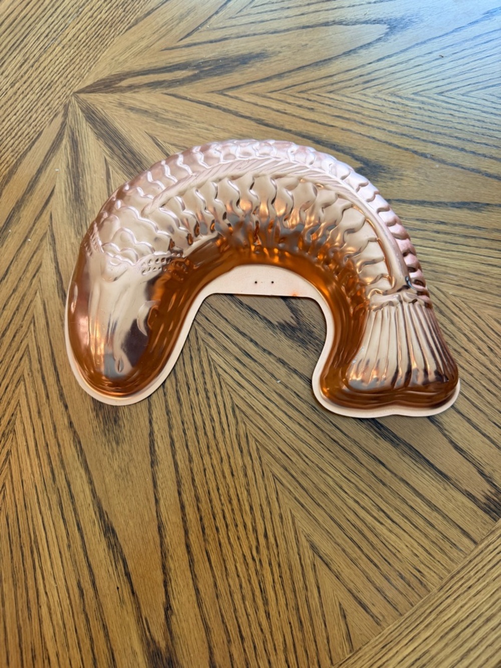Copper Fish Shaped Decorative Wall Art